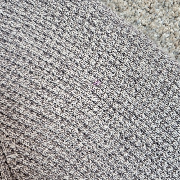 Alan Flusser Cardigan Sweater Mens L Loose Weave Gray Grandpa  Knit Cotton - Picture 7 of 10